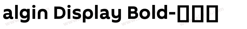 algin Display Bold字体转换